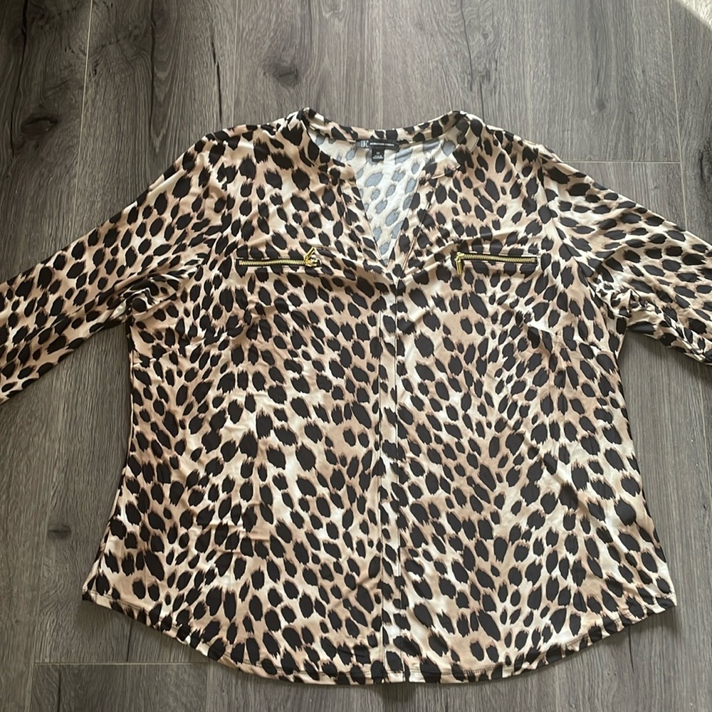 Long sleeve animal stylish print size 3X Inc International Concepts Mob Wife
